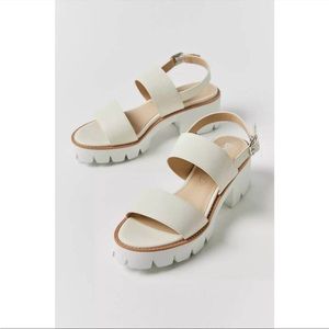 BC Left Unsaid Lug Sandal - White/Off-White
